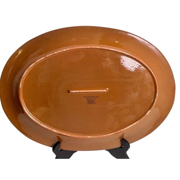 Pottery Barn Retired Tree of Life Large 18 x 13 Oval Serving Platter-Excellent - Picture 4 of 5